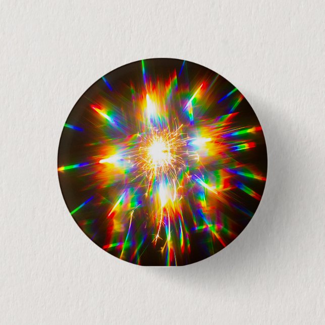Firework Through 3D Glasses 1  3 Cm Round Badge (Front)