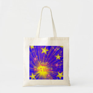 Firework 'Your Text' tote bag