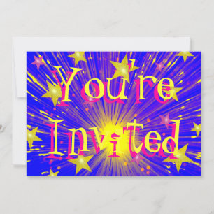 Firework 'You're Invited'  invitation