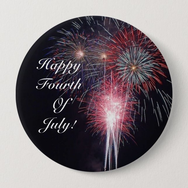Fireworks 10 Cm Round Badge (Front)