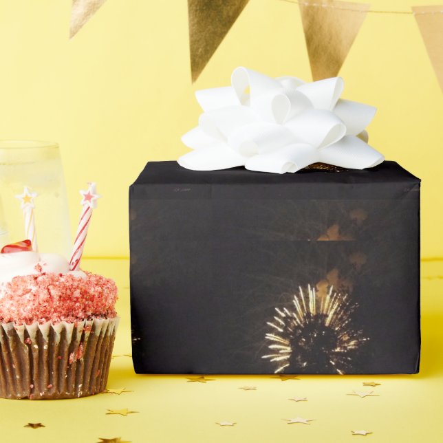 Fireworks 10 glossy wrapping paper (Birthday Party)