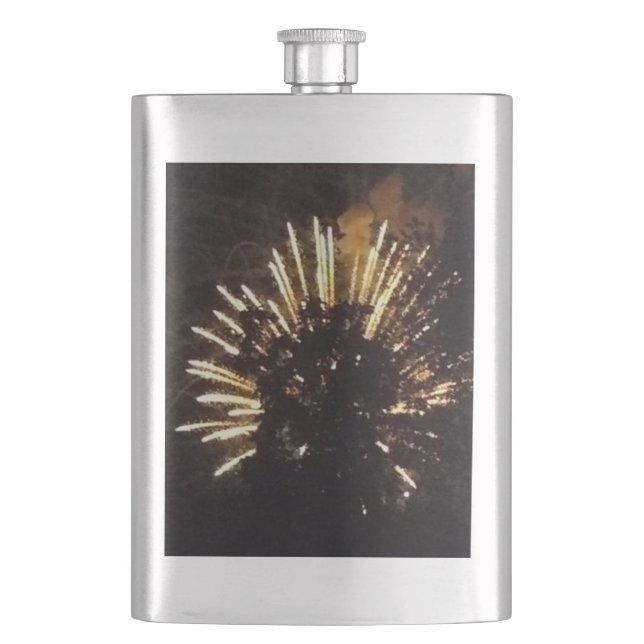 Fireworks 10 stainless steel flask (Front)