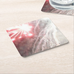 Fireworks 14 paper coasters