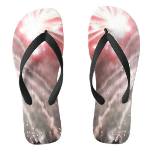 Fireworks 14 wide flip flops