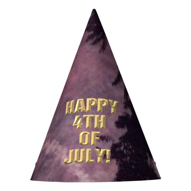 Fireworks 16 4th of July party hat (Front)