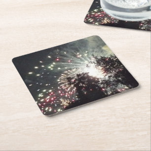 Fireworks 18 paper coasters