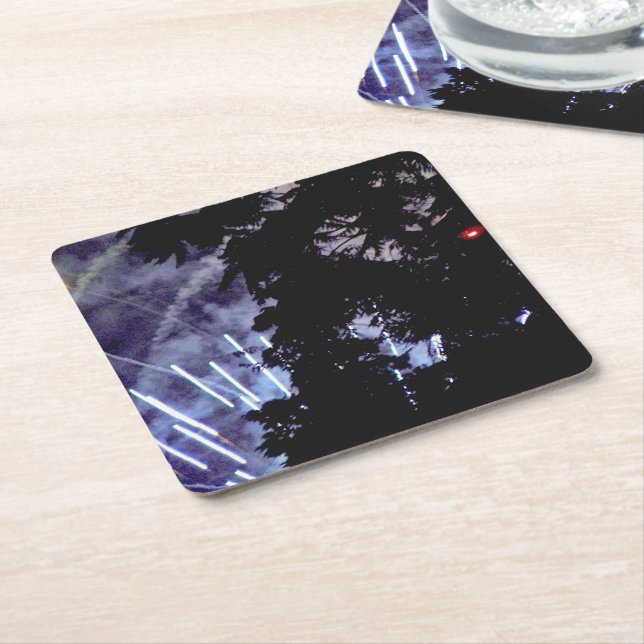 Fireworks 1 paper coasters (Angled)