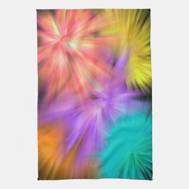 Fireworks #1 tea towel (Vertical)
