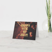 Fireworks 20 4th of July card