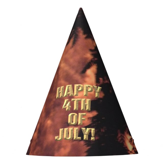 Fireworks 20 4th of July party hat (Front)