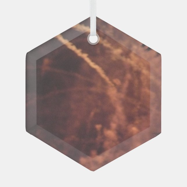 Fireworks 20 glass hexagon ornament (Front)