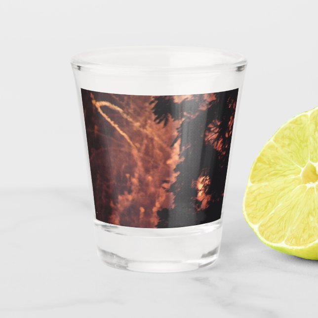 Fireworks 20 shot glass (Front)