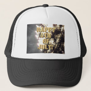 Fireworks 2 4th of July trucker hat
