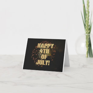 Fireworks 4 4th of July card