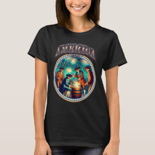 Fireworks 4th Of July Independence Patriotic 1776 T-Shirt