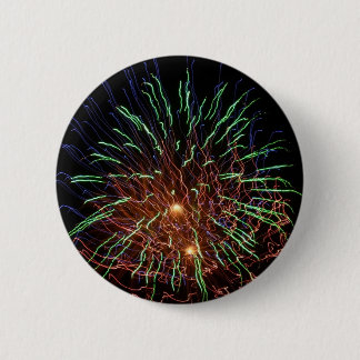 fireworks 6 cm round badge