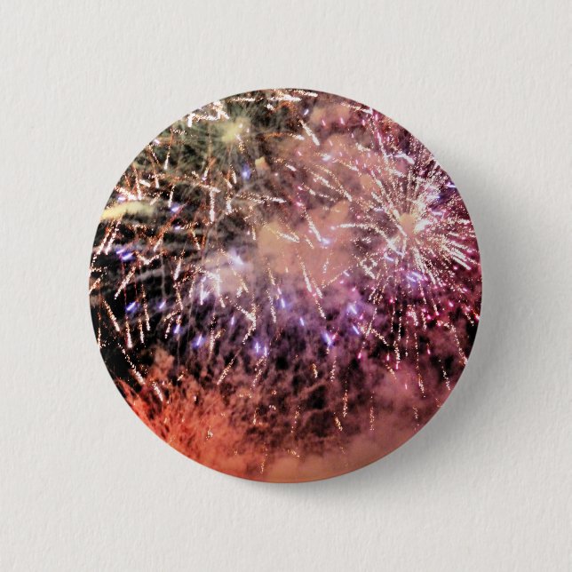 FIREWORKS 6 CM ROUND BADGE (Front)