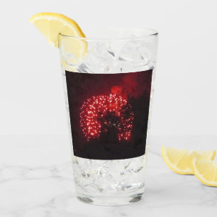 Fireworks 7 Collins glass tumbler