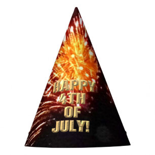 Fireworks 8 4th of July party hat
