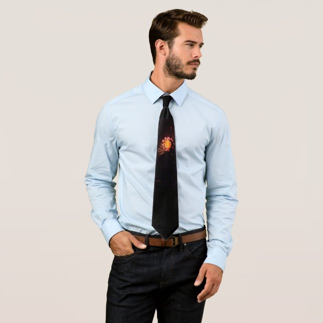 Fireworks 8 men necktie (In Situ)