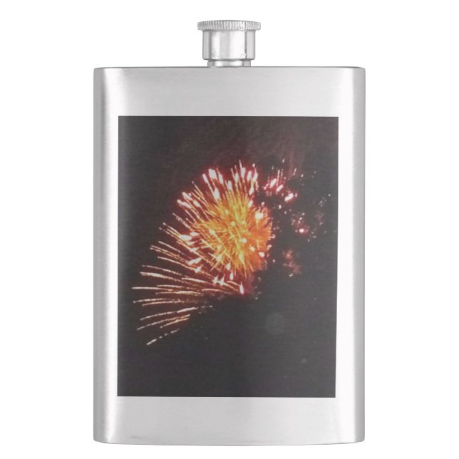 Fireworks 8 stainless steel flask (Front)
