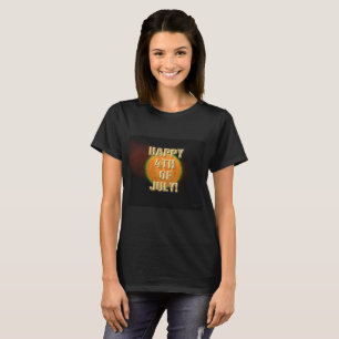 Fireworks 9 4th of July women black shirt