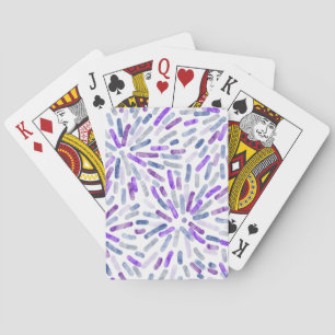 Fireworks Abstract Butch Lesbian Pride Flag Purple Playing Cards