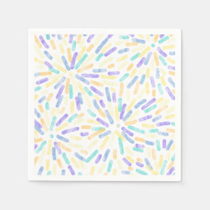 Fireworks Abstract Genderfaun Pride Flag Pastel Napkin