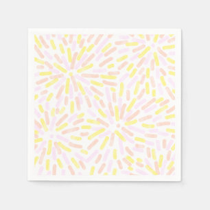 Fireworks Abstract Pangender Pride Flag Pastel Napkin