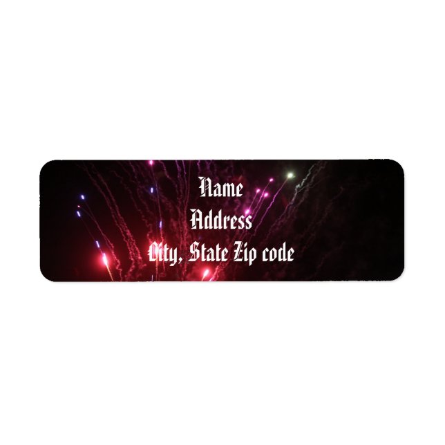 Fireworks Address Labels (Front)