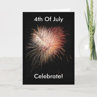 Fireworks American Patriotic Card