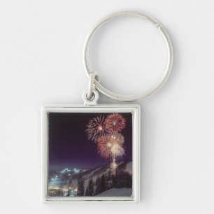 Fireworks at Big Mountain Resort in Whitefish, Key Ring