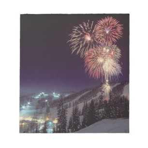 Fireworks at Big Mountain Resort in Whitefish, Notepad