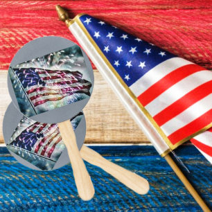 Fireworks Backdrop     Hand Fan