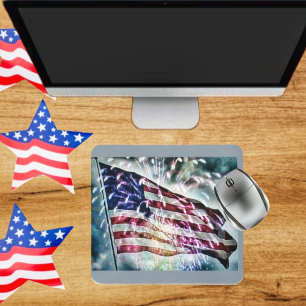 Fireworks Backdrop Mouse Pad