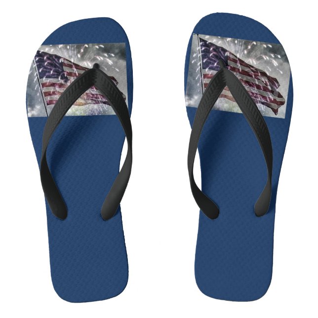 Fireworks Backdrop   Thongs (Footbed)