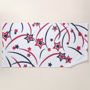 Fireworks Beach Towel