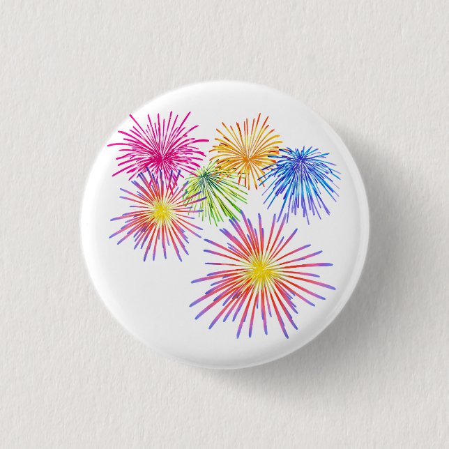 Fireworks Big Party Celebration Firecrackers  3 Cm Round Badge (Front)