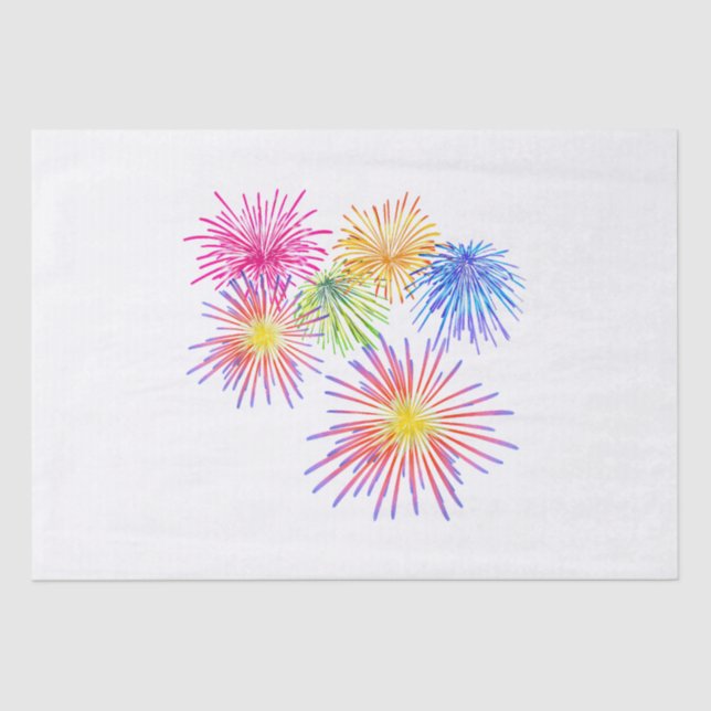 Fireworks Big Party Celebration Firecrackers  Tissue Paper (Front)