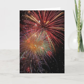 fireworks birthday card