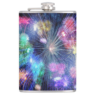 Fireworks Blast Hip Flask