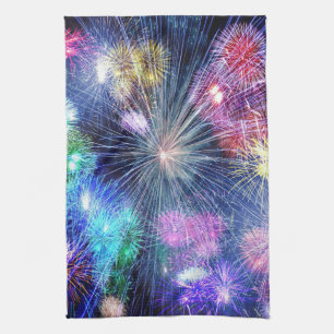 Fireworks Blast Tea Towel