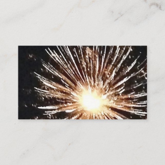 Fireworks Burst Business Card (Front)