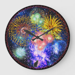 Fireworks Bursts Clock