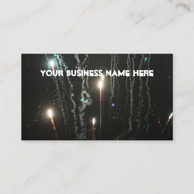 Fireworks Business Cards (Front)