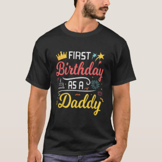 Fireworks Cake Stars Happy Day Me First Birthday A T-Shirt
