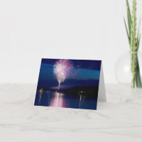 Fireworks celebration on East Gull Lake