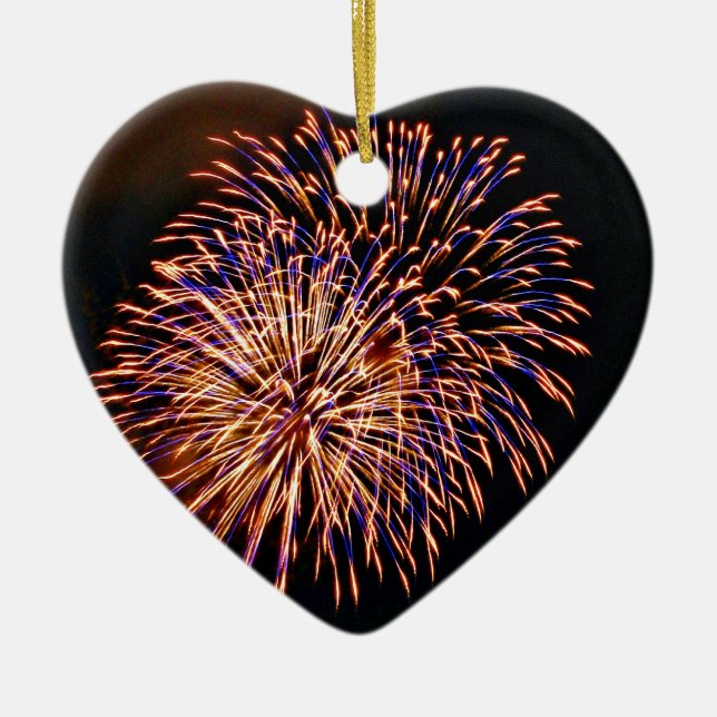Fireworks Ceramic Ornament (Front)