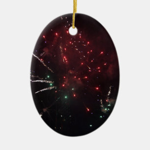 Fireworks Ceramic Ornament