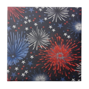 Fireworks Ceramic Tile